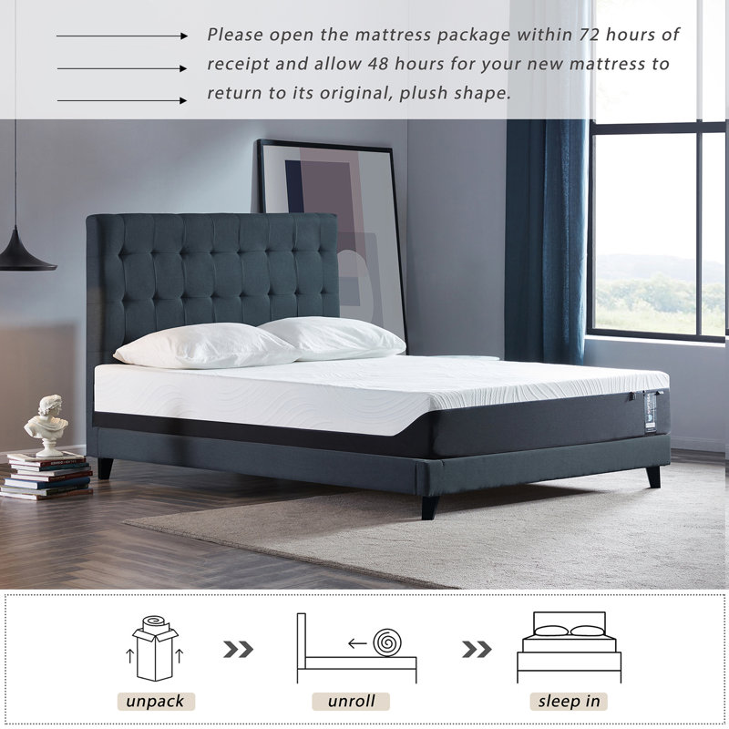 Alwyn Home Mosher 10 Medium Infused Gel Memory Foam Sofa Bed Mattress