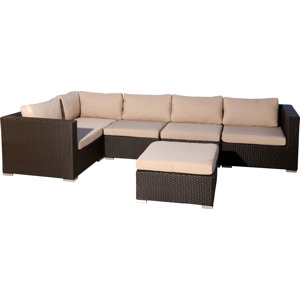 Martinez 6 Piece Sectional Seating Group with Cushion