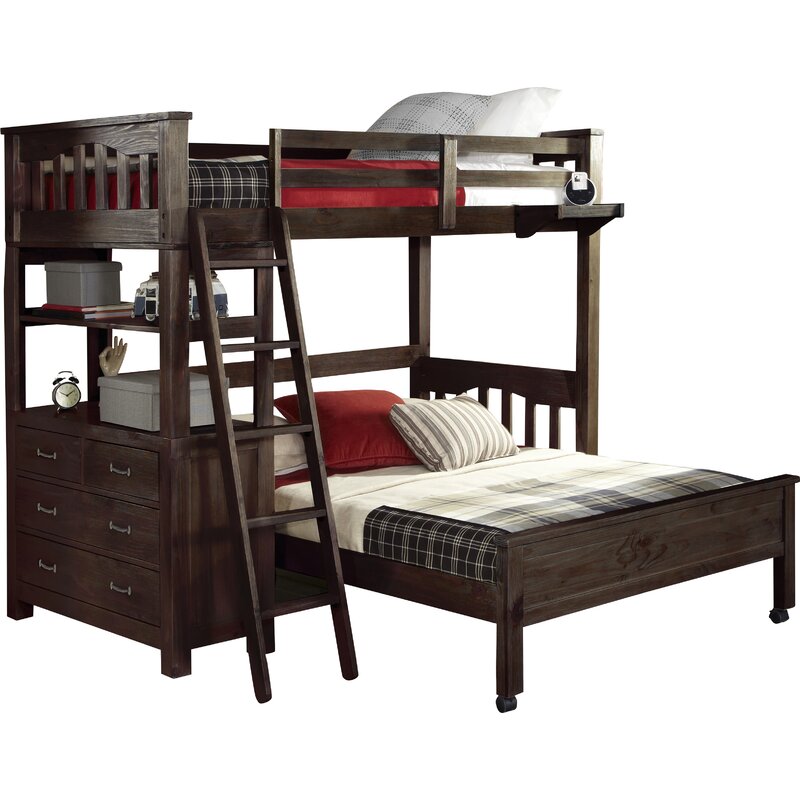 l shaped bunk beds with drawers