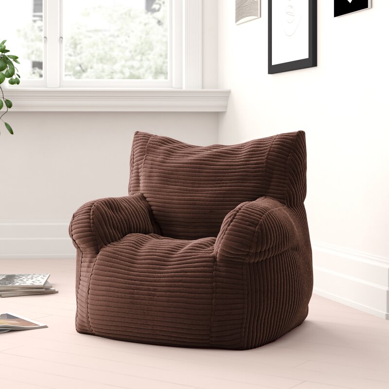 Zipcode Design™ Small Velvet Bean Bag Chair & Lounger ...