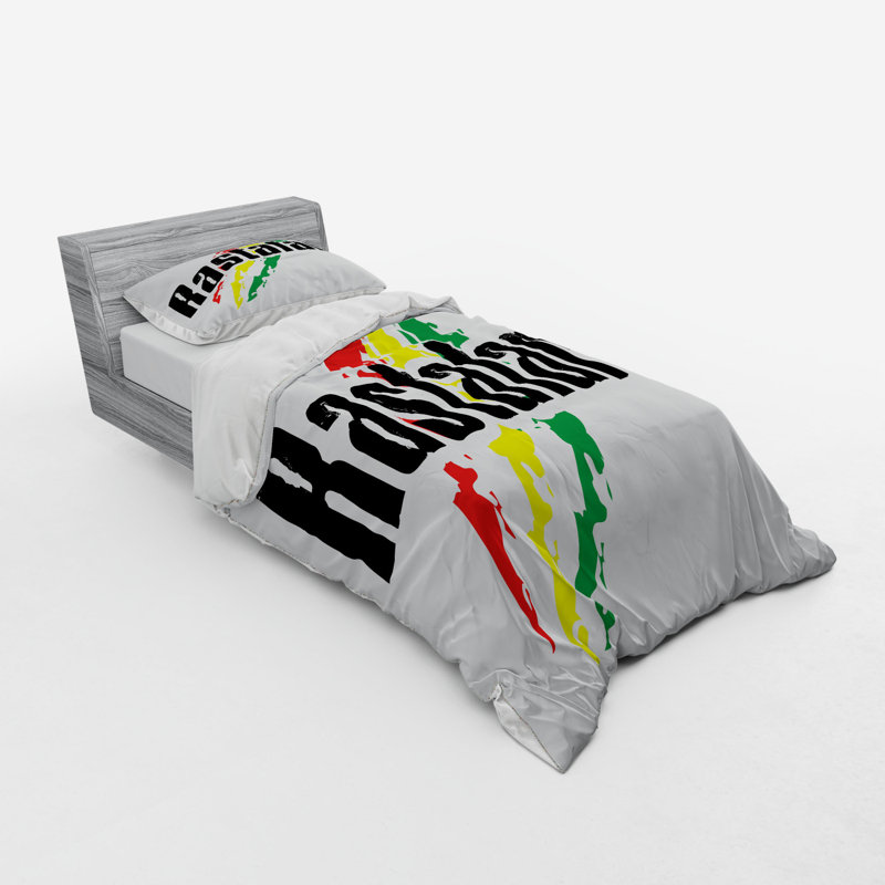 East Urban Home Ambesonne Rasta Duvet Cover Set, Reggae ...