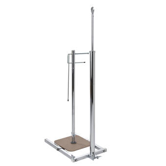 Rebrilliant Aquin 16 W Heavy Duty Pipeline Adjustable 4 Way Clothes And Garment Rack Reviews Wayfair