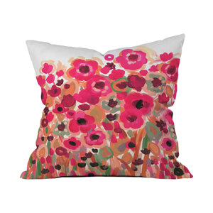 Natasha Wescoat Brightly Blooming Outdoor Throw Pillow