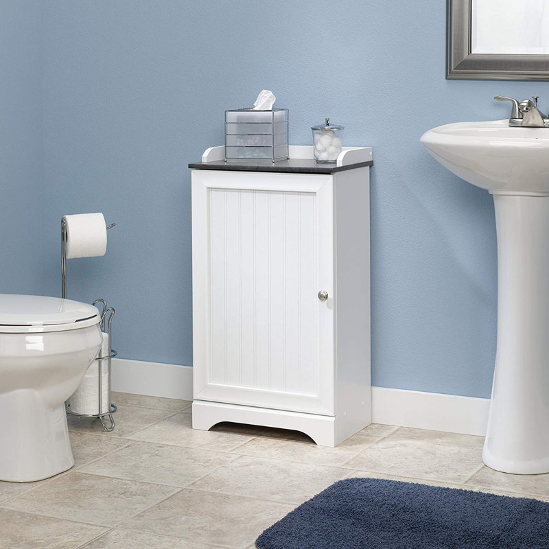 Rosecliff Heights Theron 11.5" W x 31.3" H x 17.6" D Free-Standing Bathroom Cabinet | Wayfair