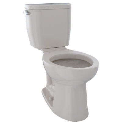 (Incomplete) Entrada™ 1.28 GPF (Water Efficient) Elongated Two-Piece Toilet (Seat Not Included)