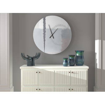 East Urban Home Paislee Wall Clock Wayfair