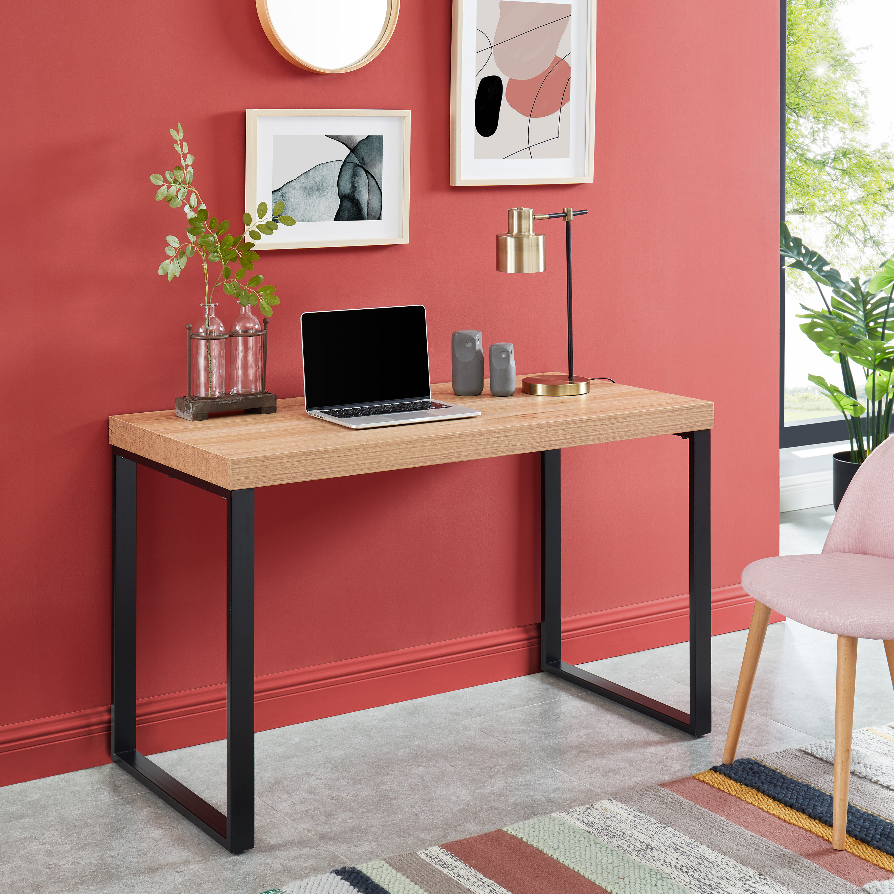 Borough Wharf Elsah 120Cm W Rectangular Writing Desk Wayfair.co.uk