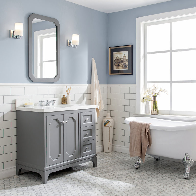Alcott Hill Kylan 36 Single Bathroom Vanity Set With Mirror Wayfair Alcott Hill Kylan 36 Single Bathroom