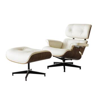 leather glider with ottoman