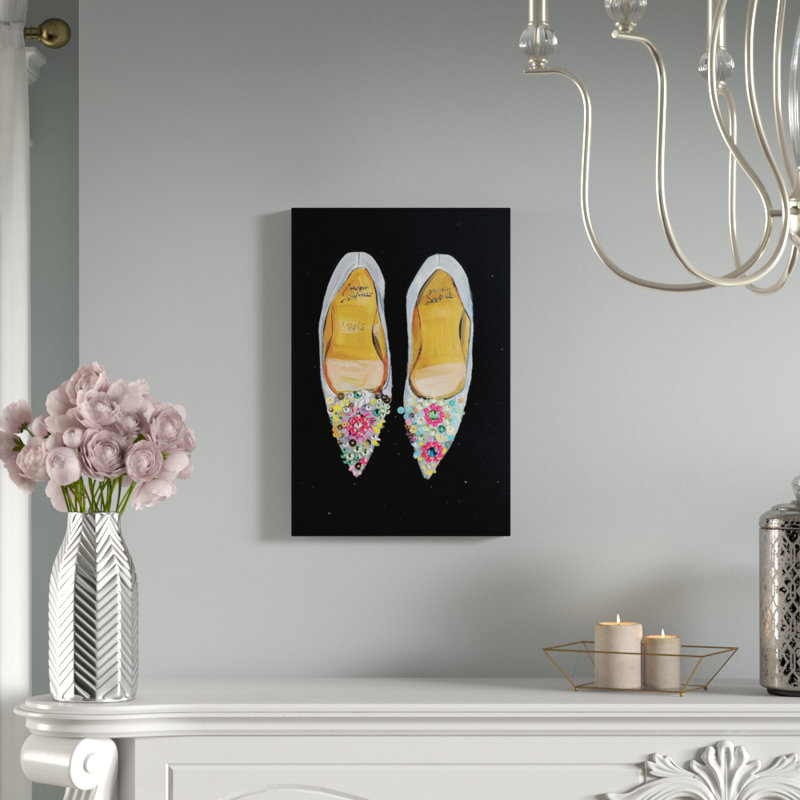 House Of Hampton Bejeweled Christian Louboutin Painting Print On