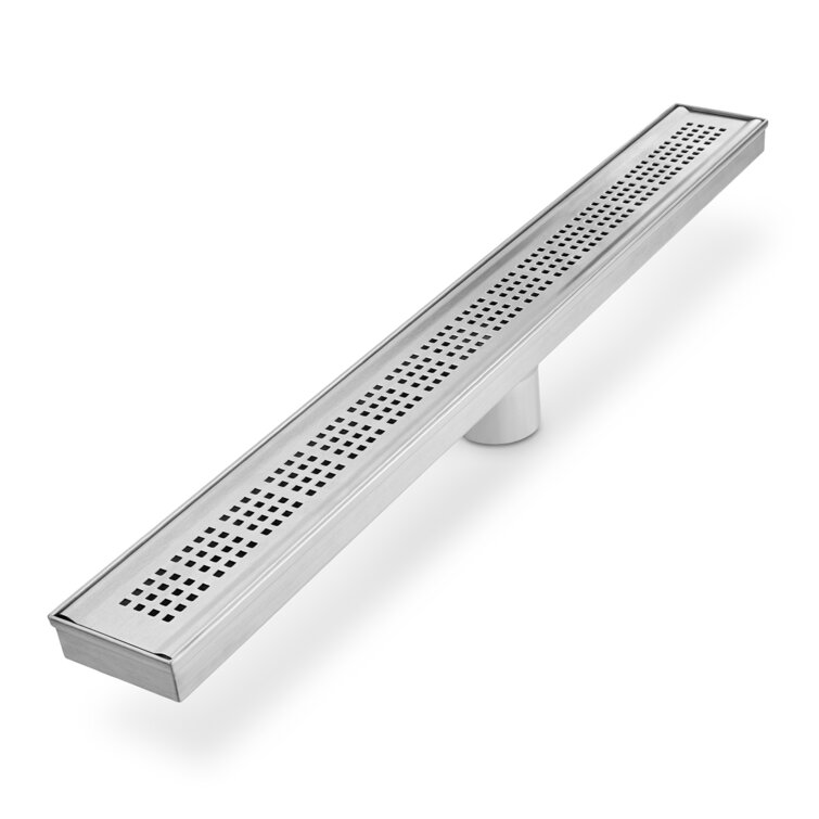 QM Drain Bay Ria Linear Grid Shower Drain & Reviews | Wayfair