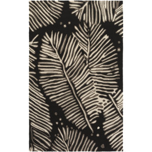 Acosta Hand-Tufted Charcoal/Ivory Indoor/Outdoor Area Rug