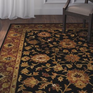 Balthrop Black/Red Area Rug