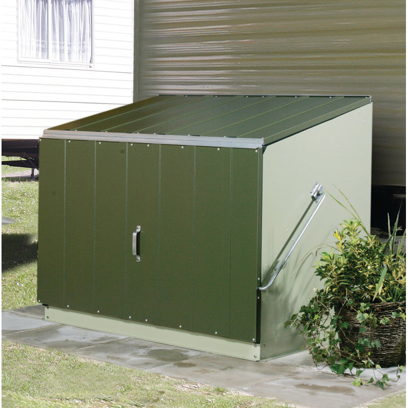 Trimetals Stowaway 4.5 ft. W x 3 ft. D Metal Lean-To Storage Shed ...