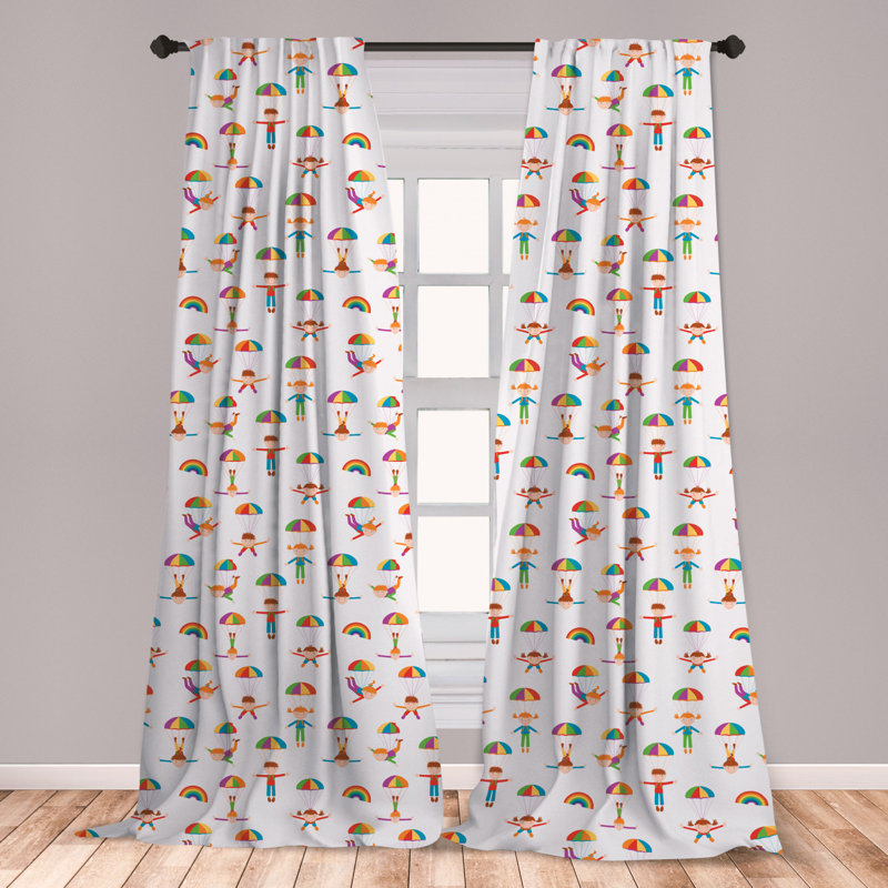 East Urban Home Sport Room Darkening Rod Pocket Curtain Panels Wayfair Ca