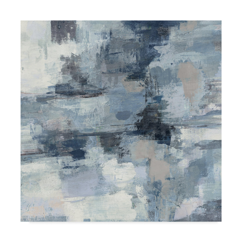Wrought Studio In The Clouds Indigo And Gray Crop Acrylic