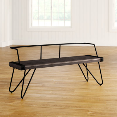 Laurel Foundry Modern Farmhouse Abigale Low Back Metal Bench Wayfair