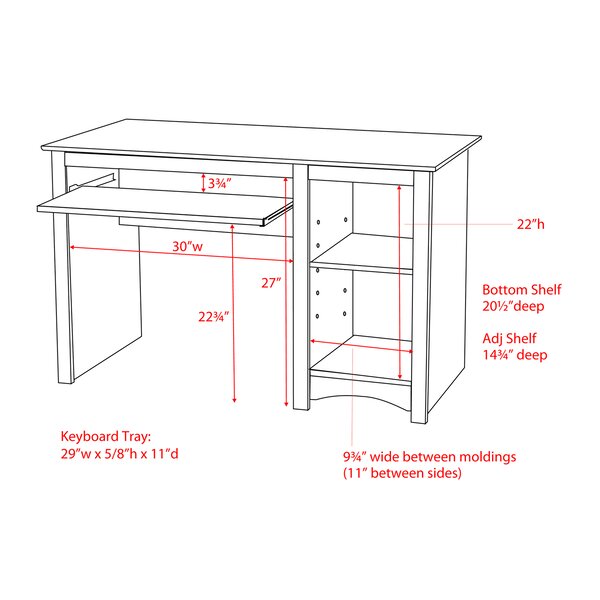 Winston Porter Cannizzaro Desk & Reviews | Wayfair