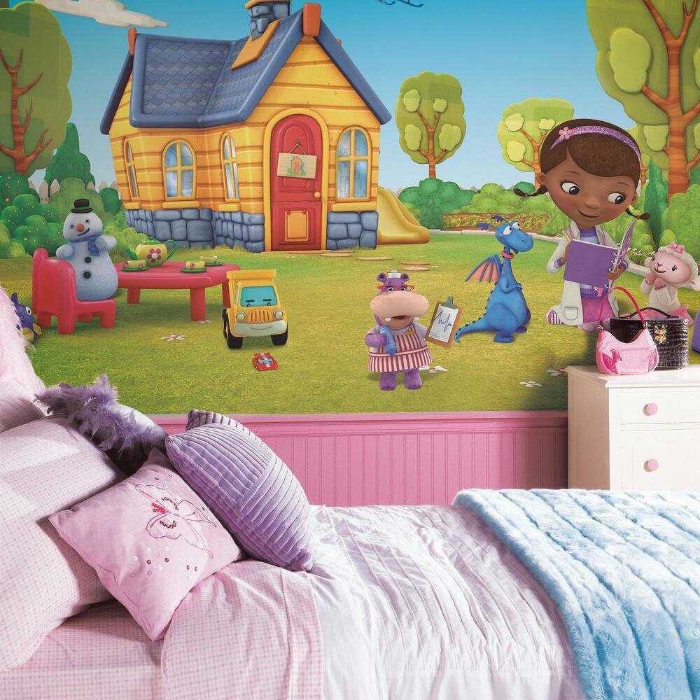 York Wallcoverings Walt Disney Kids Ii Doc Mcstuffins 10 5 X 72 Wall Mural Wayfair