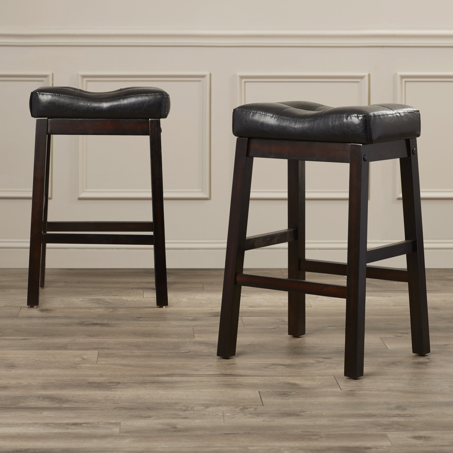 home bar with stools