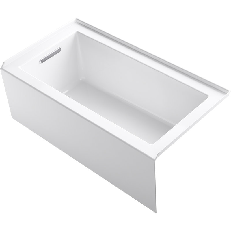 Kohler Underscore 60" x 32" Alcove Bath White | Wayfair