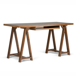 Go to store & view more images Ine Solid Wood Computer Desk by Birch Lane™ Heritage