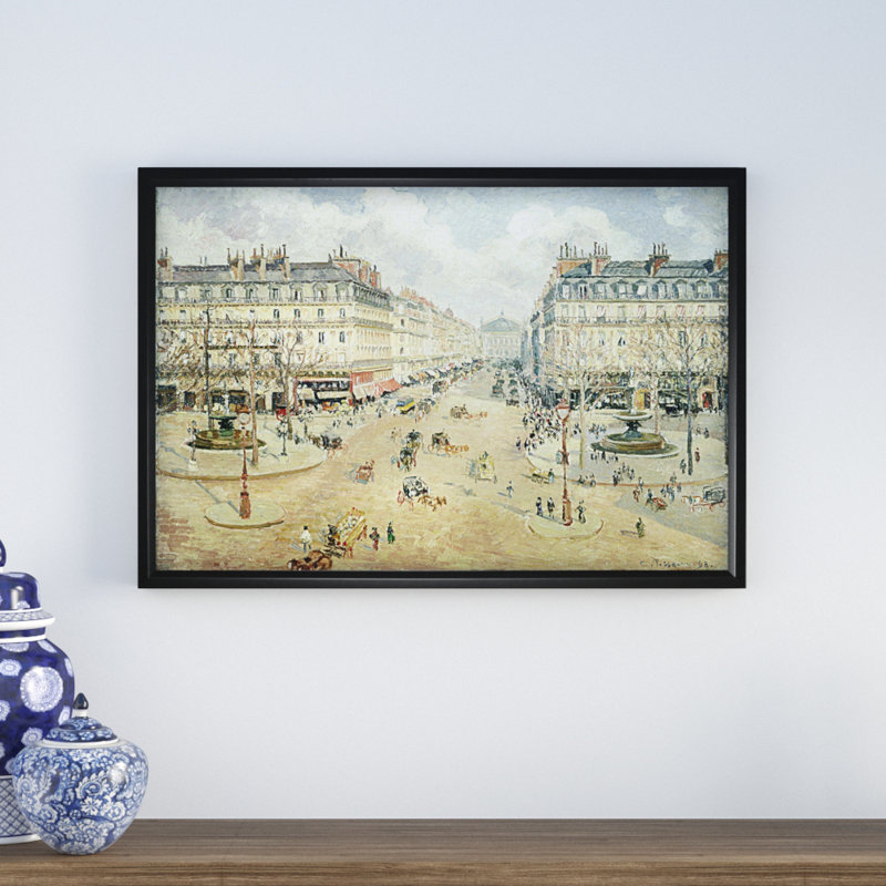 Astoria Grand Avenue De Lopera Framed Oil Painting Print On