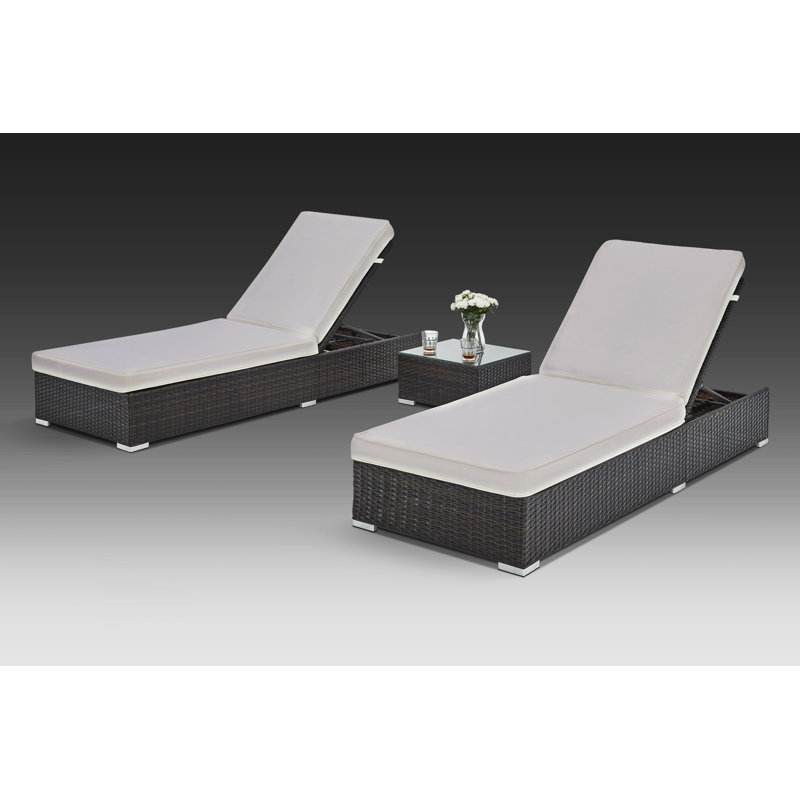 white pvc sun loungers