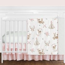 deer head crib bedding