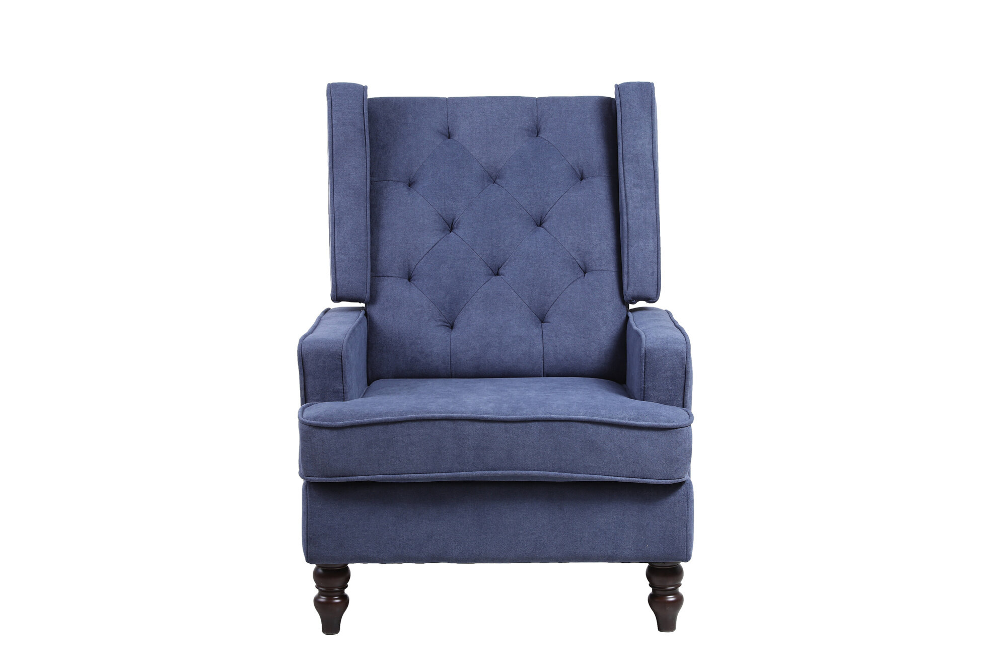 Canora Grey Living Room Comfortable Rocking Chair Accent Chair Navy Fabric Wayfair