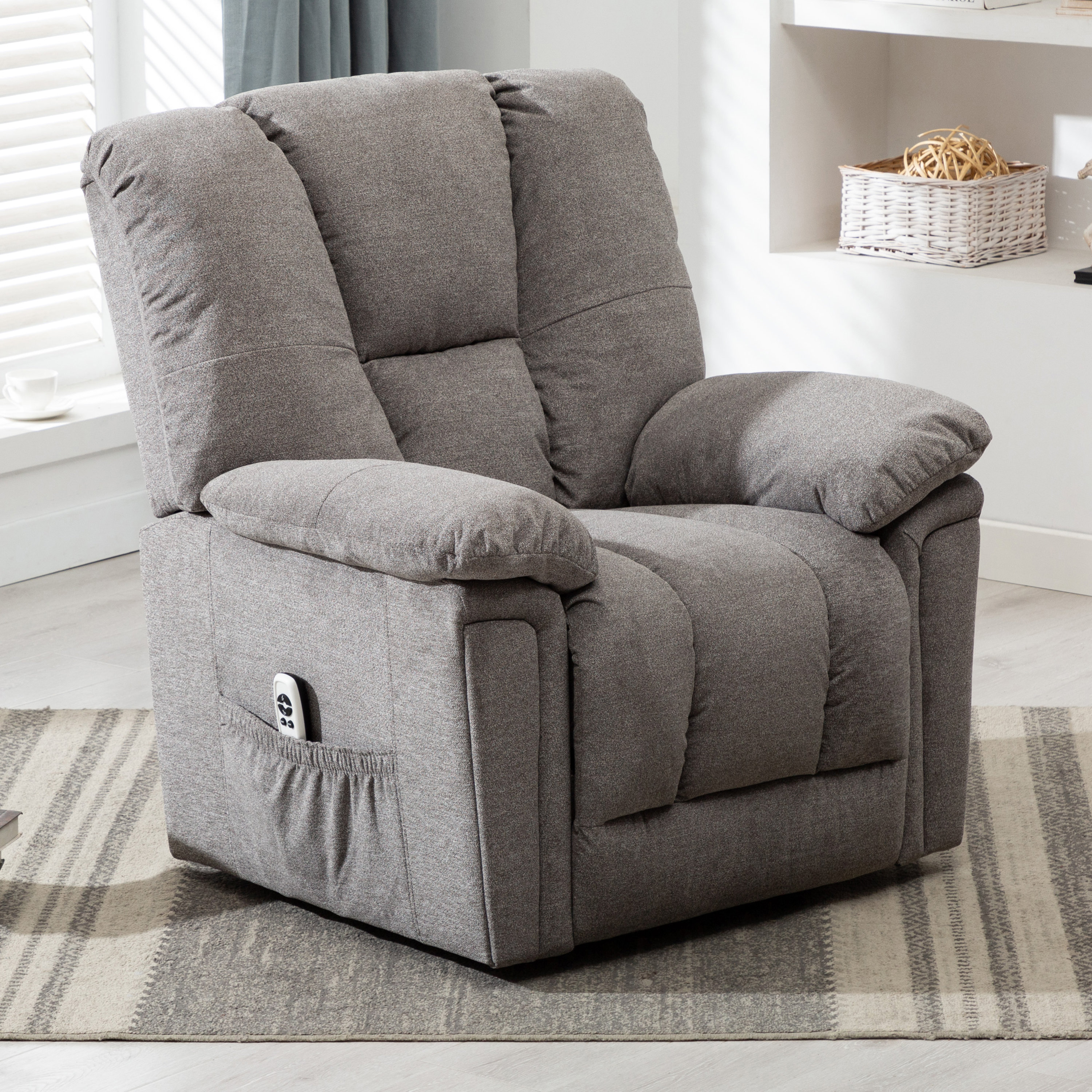 Latitude Run Azer Power Lift Assist Recliner With Massage Wayfair