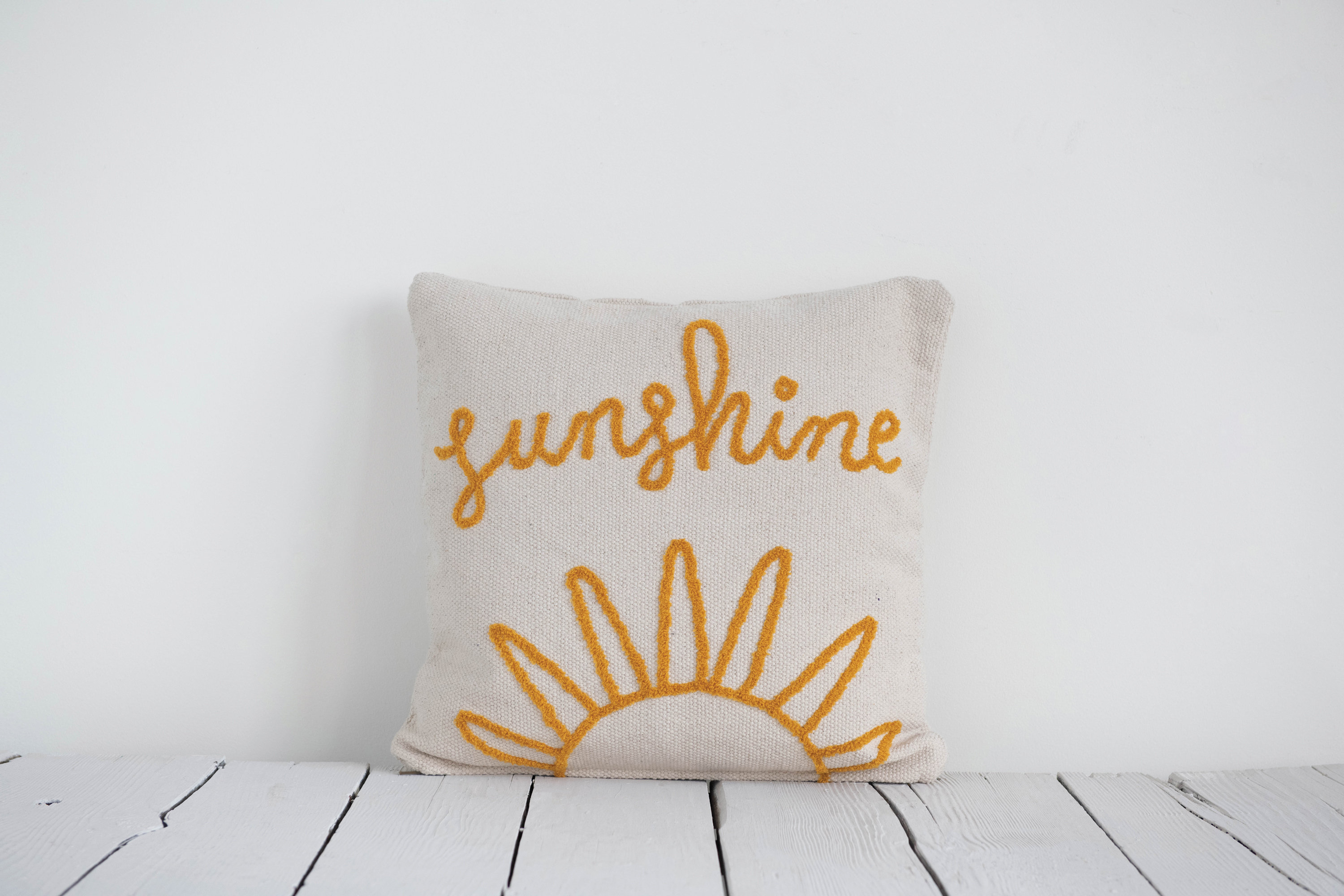 Lexi Sunshine Cotton Throw Pillow Birch Lane