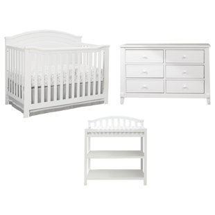 cot bed and changing unit set