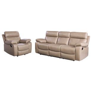 Mellor 2 Piece Leather Living Room Set by Red Barrel Studio