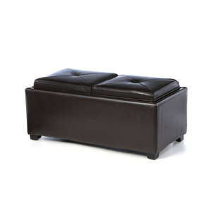 Dashner Double Tray Cocktail Ottoman by Darby Home Co