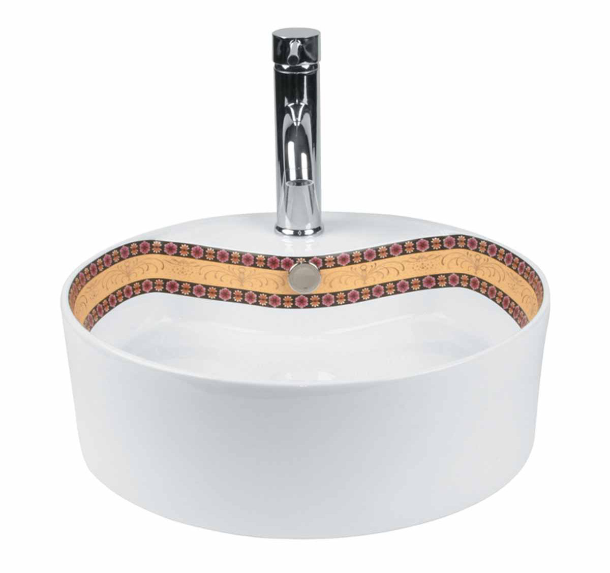 The Renovators Supply Inc. 18'' Gloss Vitreous China Circular Vessel