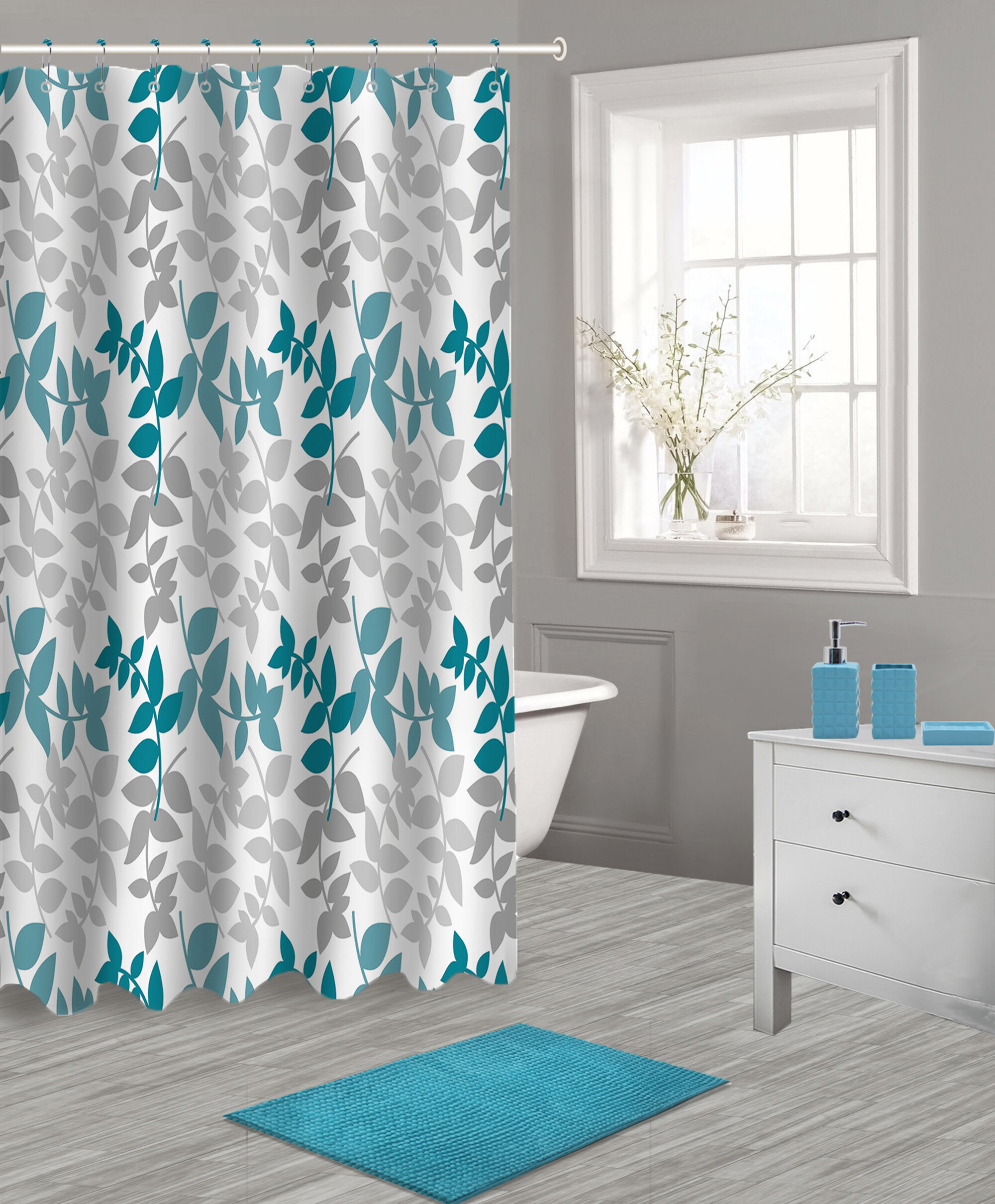 bathroom shower curtains and matching accessories