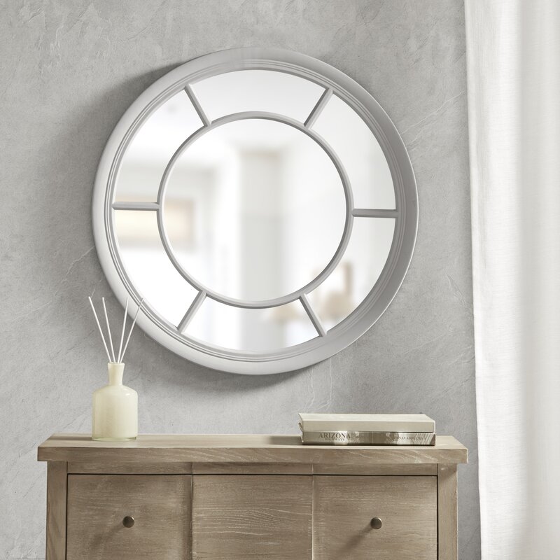 Martha Stewart Trellis Round Accent Mirror Wayfair