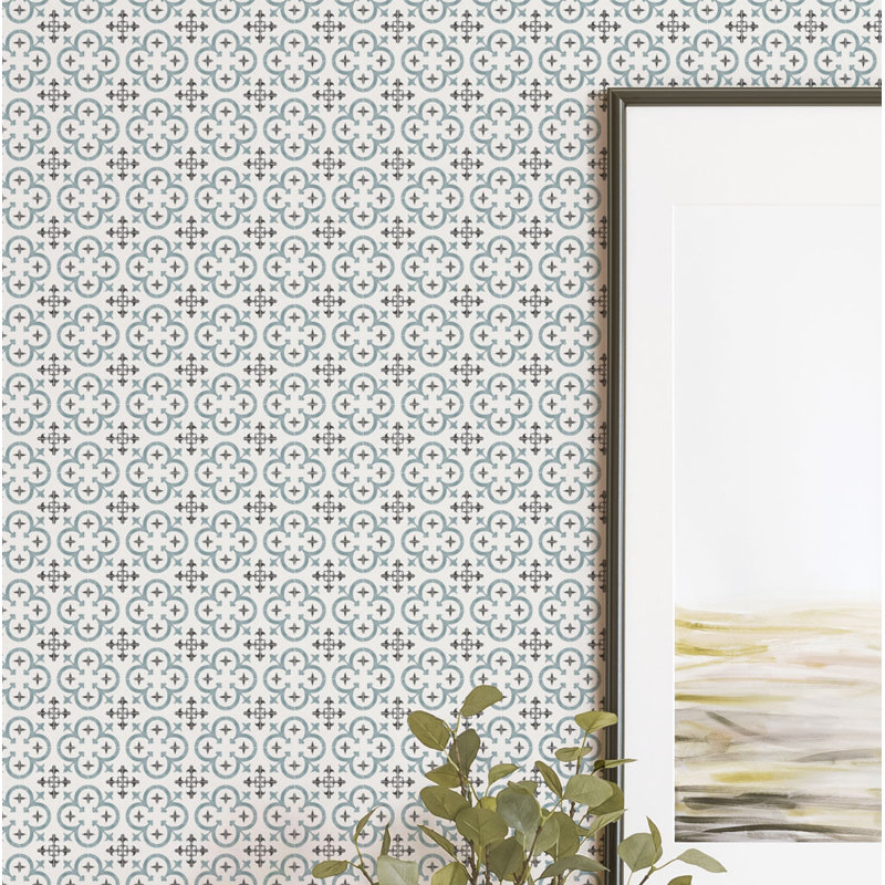 Bungalow Rose Wabbaseka Flower Moroccan Paintable Peel And Stick