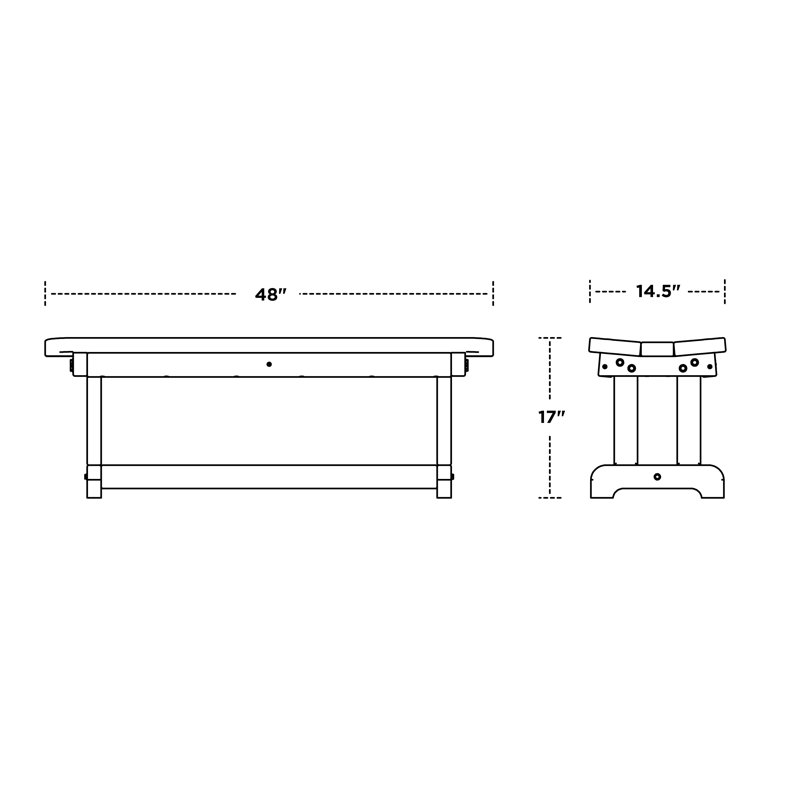 Polywood Park Plastic Park Bench Reviews Wayfair