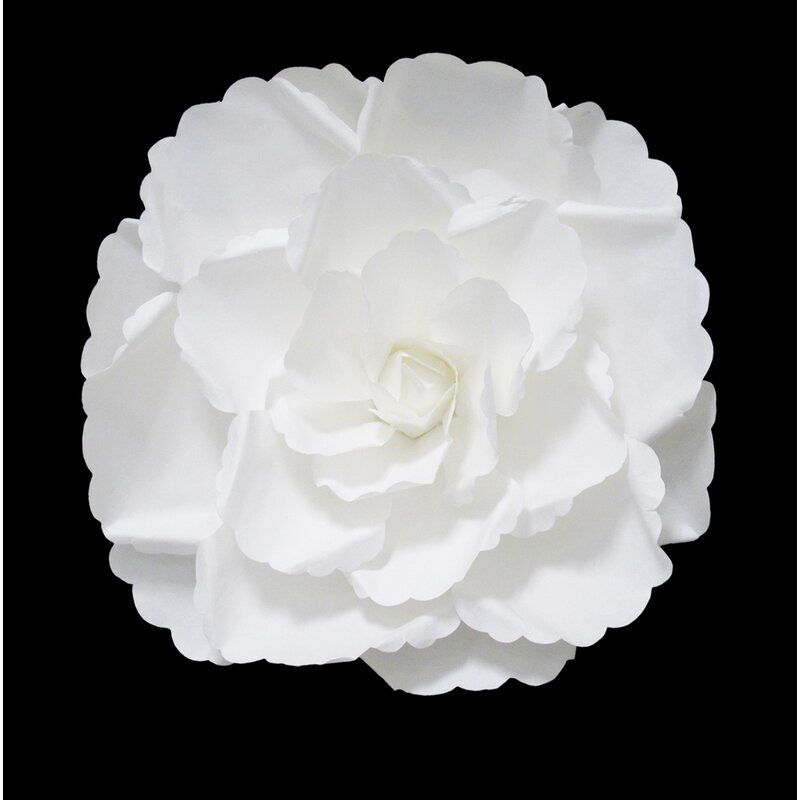 The Holiday Aisle Rose Gardenia Paper Flower Wall Decor Reviews Wayfair
