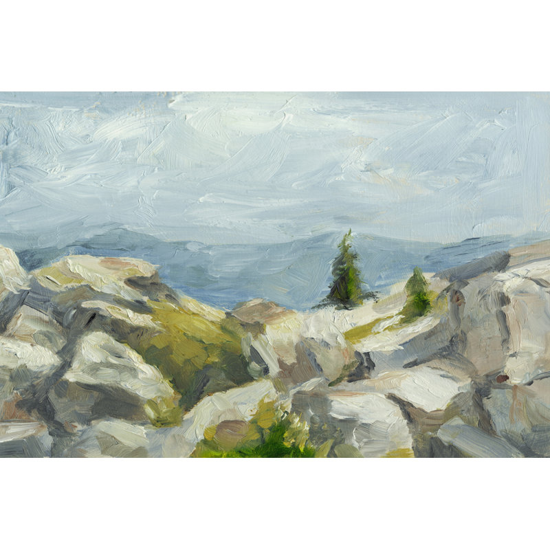 Impasto Mountainside Iii By Ethan Harper Wrapped Canvas Painting Print Reviews Joss Main