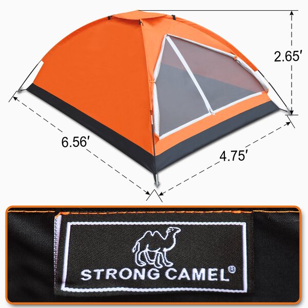 Strongcamel Portable Backpacking Family 2 3 Person Tent Reviews Wayfair