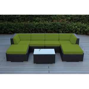 Jasmin 7 Piece Deep Seating Group with Cushions