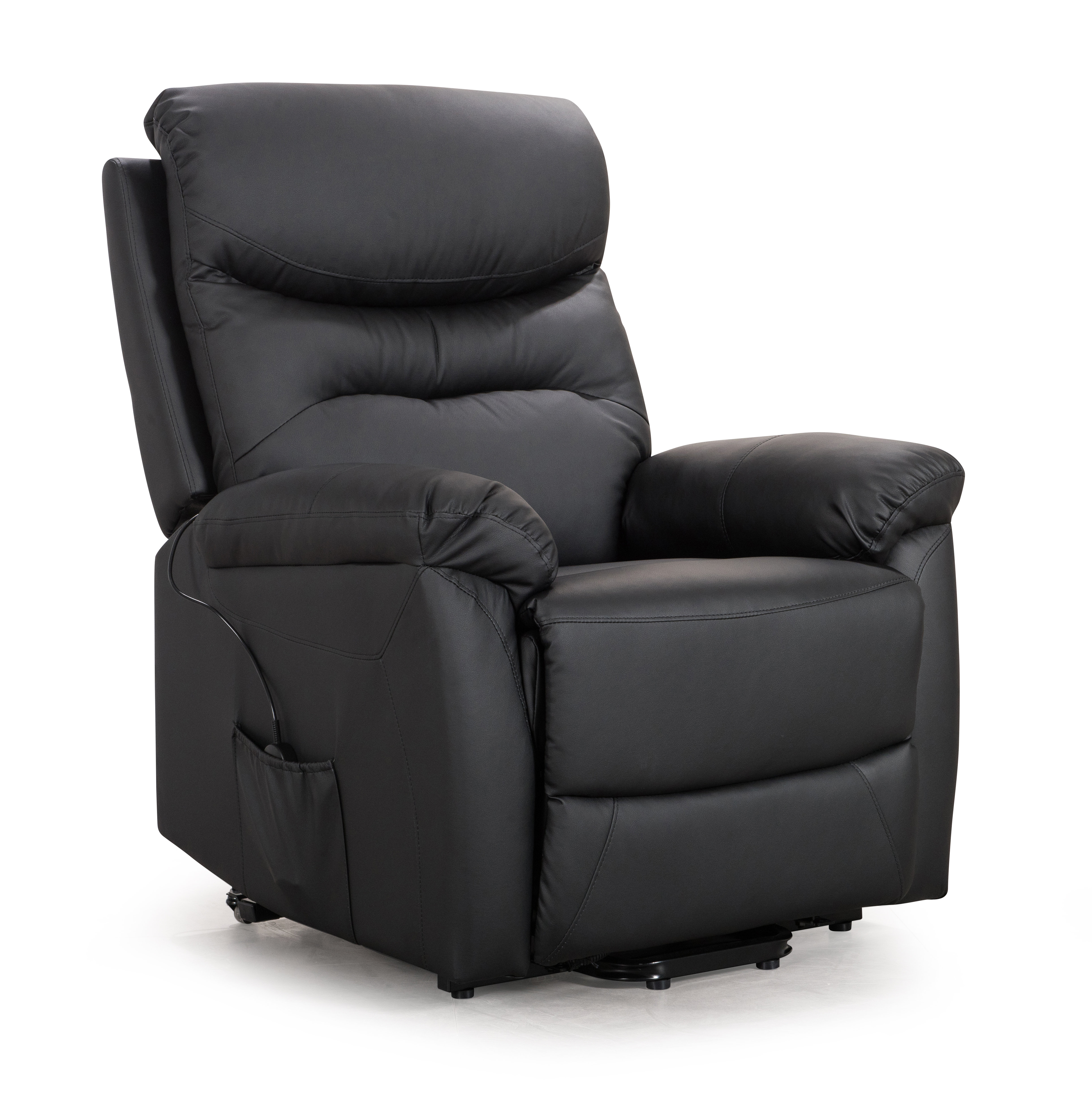Red Barrel Studio Bravin Faux Leather Power Lift Assist Recliner With Massage Wayfair
