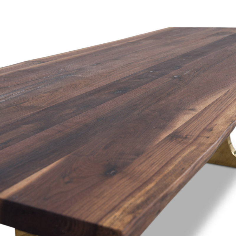 Modshop Table De Salle A Manger A Dalle En Noyer Massif Eco