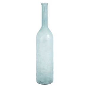 Rockridge Blue Recycled Glass Decorative Bottle