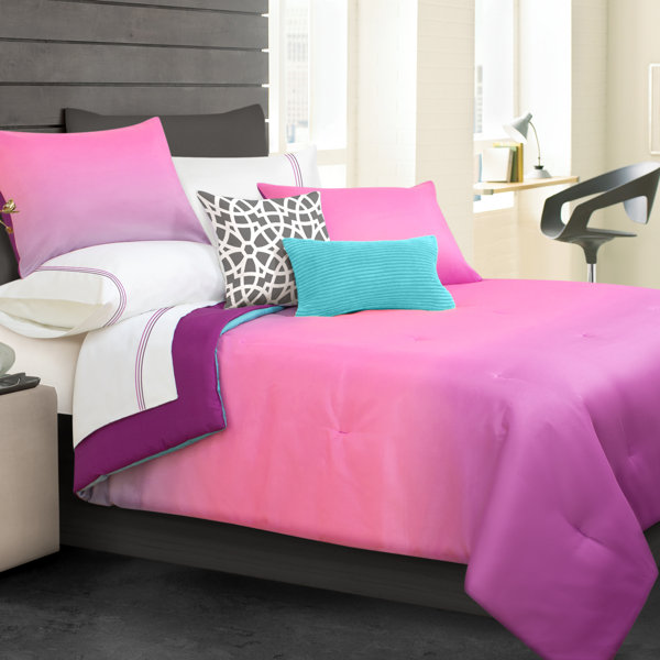 Pink Ombre Comforter Wayfair Ca