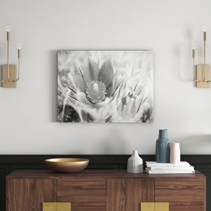 East Urban Home Purple Crocuses In Bloom Wall Art On Canvas