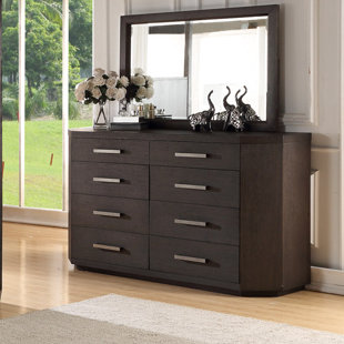 Go to store & view more images Tribeca Studio 8 Drawer Double dresser with Mirror by Fairfax Home Collections